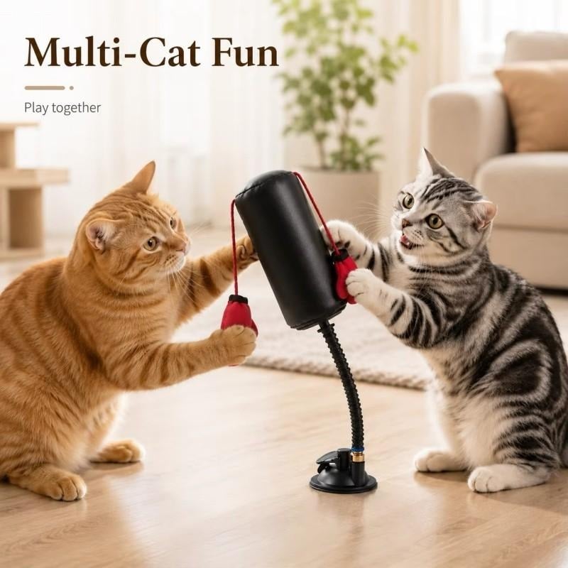 😹Last Day Promo: 49% OFF🥊Cats Punching Glove Toy - Make your little cat no longer bored