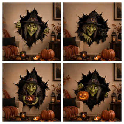 🔥Last Day 49% OFF-Halloween Break-In 3D Wall Decals