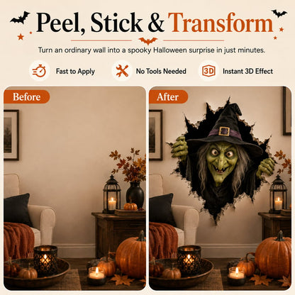 🔥Last Day 49% OFF-Halloween Break-In 3D Wall Decals
