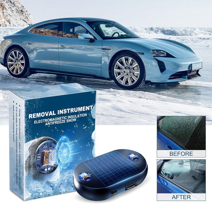 🏆10K+ SOLD LAST WEEK! - ❄️2025 Newest Electromagnetic Snow and Ice Prevention Device (Solar Powered)