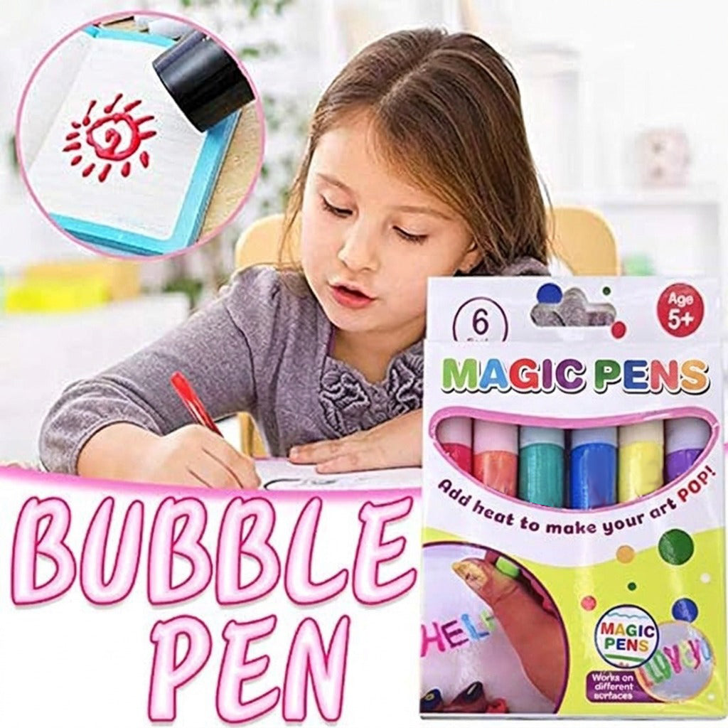 💥LAST DAY BUY 1 GET 1 FREE!!🎁🔮Magic Pen – Draw 3D with one stroke!🎄DIY Bubble Magic Drawing Pens