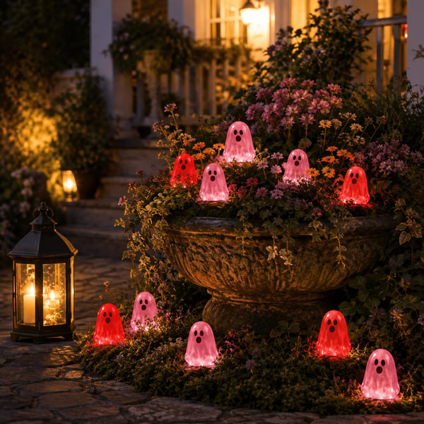 ⏳ Last day 50% OFF –👻Glow In Dark Cute Ghost Resin Bead Set