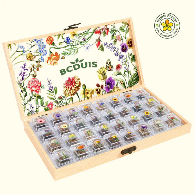 Edible Flower Seed Bank 2026 – 32 Non-GMO Varieties