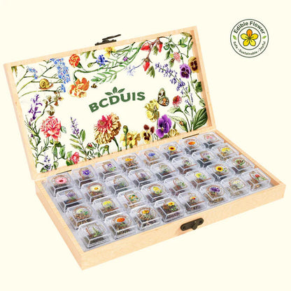 Edible Flower Seed Bank 2026 – 32 Non-GMO Varieties