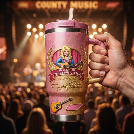 Dolly Parton's 80th Birthday Tumbler (1946-2026)