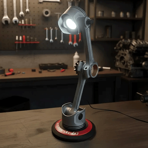 Engine Piston Table Lamp