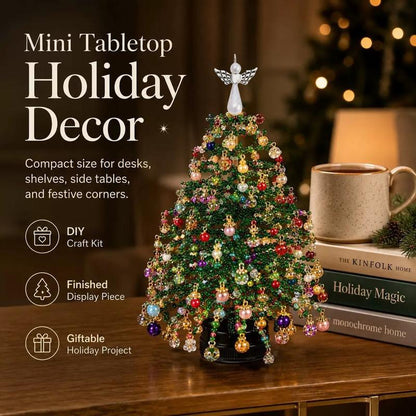 🎄✨ DIY Beaded Christmas Tree Kit – 🎅Create Your Own Sparkling Holiday Decoration