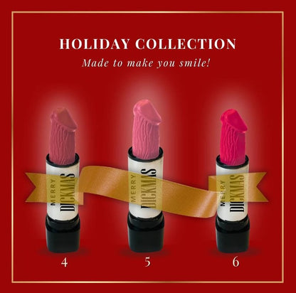 🔥 “Merry Dickmas” Funny Lipstick Holiday Collection – 12 Shades of Sassy, Long-Lasting, Paraben-Free Fun! 🎁