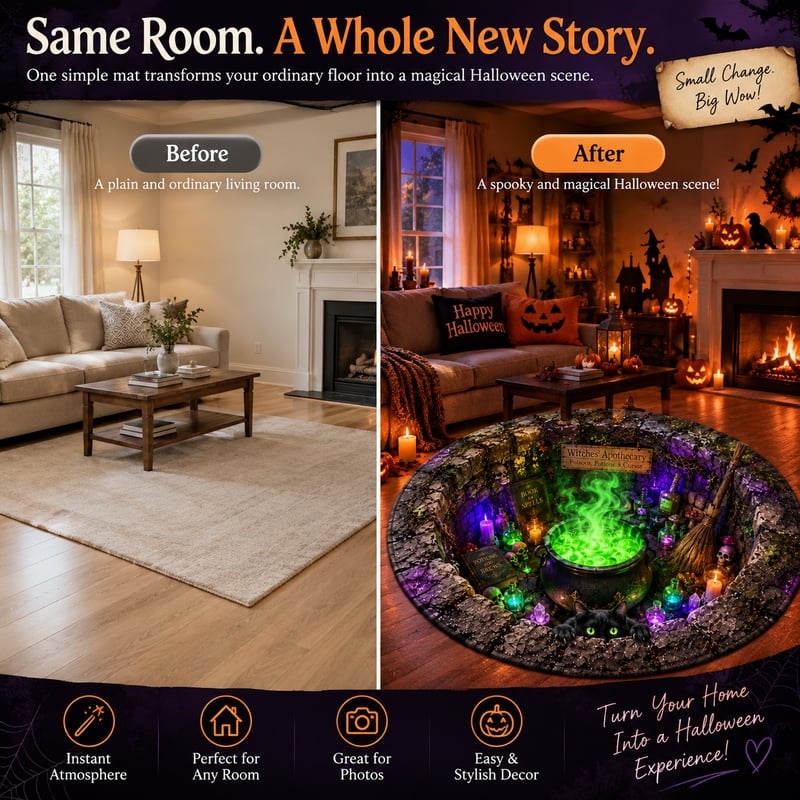 🎃Halloween 3D Illusion Floor Mat