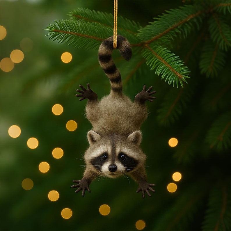 Jumping Spider Christmas Ornament