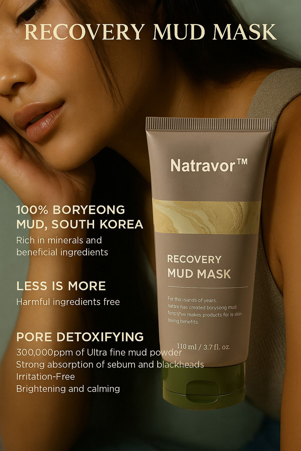 🔥Up to 80% discount🔥"Unlock Clear, Smooth Skin with  Recovery Mud Mask – Nature’s Healing Power"