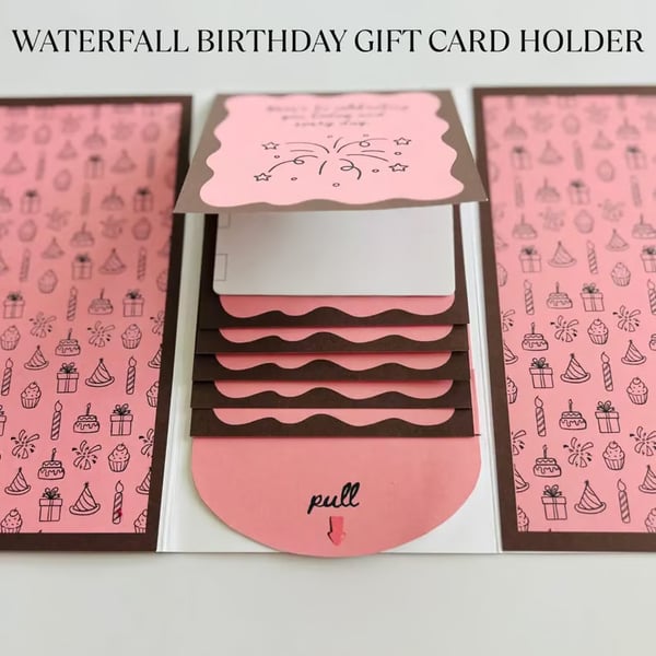 ⏰LAST DAY 50% OFF - 2026 New🎅🎁 Waterfall Christmas Gift Card Booklet 💳✨