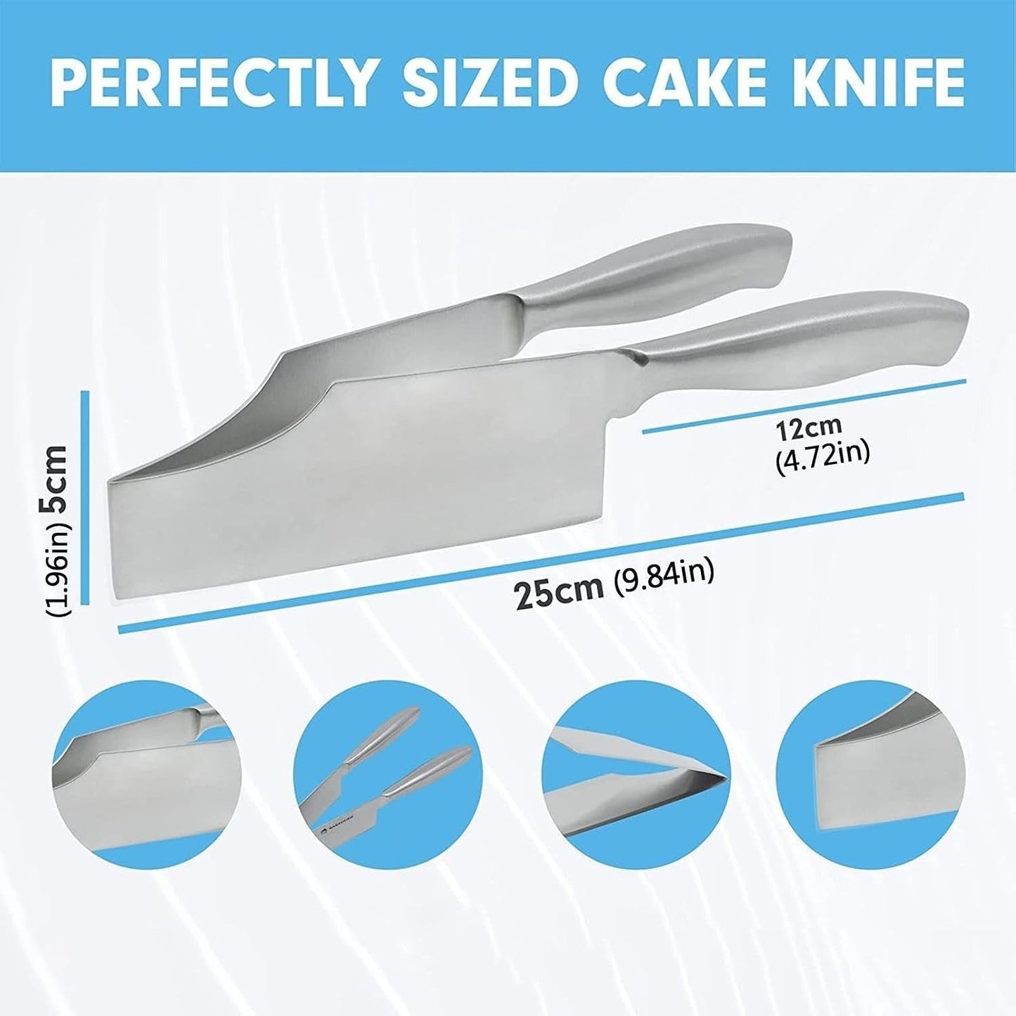Cutter Slicer, Multi-Function Pie Pastry Divider, Stainless Steel, Essenntial Kitchen Tool🍰