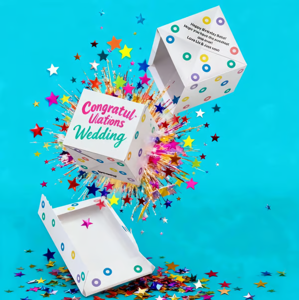 🔥LAST DAY 50% OFF💥Boomf Bomb 3D Exploding Confetti Card - The Ultimate Surprise in a Cube! 🎉