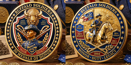 🛡️Buffalo Soldiers 1866 Heritage Commemorative Metal Medal