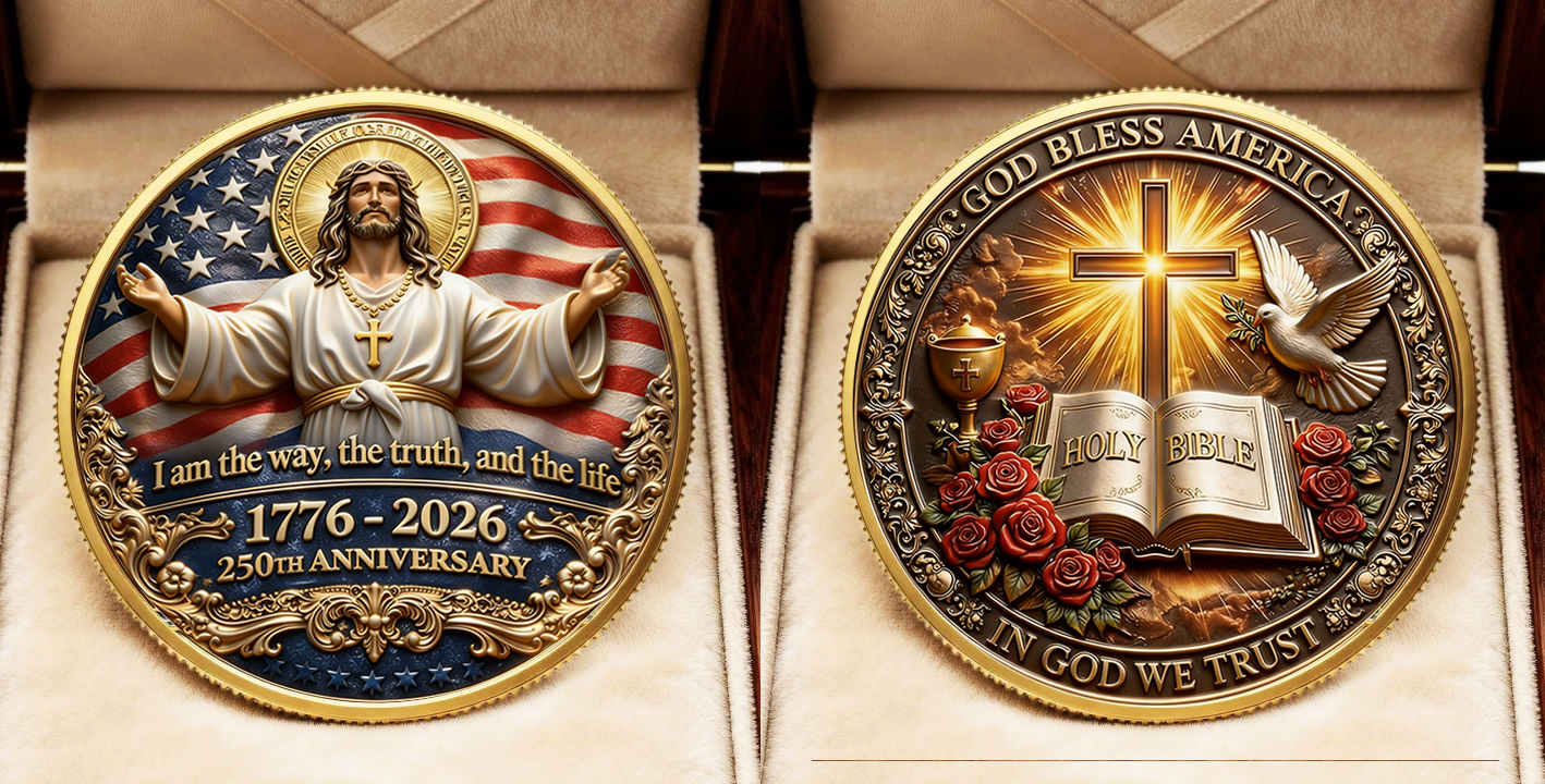✝️ 49% OFF — Faith & Freedom Anniversary Coin