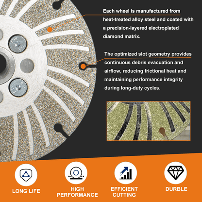 🔥Last Day 50% OFF-Angle Grinding Wheel - Electroplated Diamond - 4 1/2" /5"/6" PLUS+