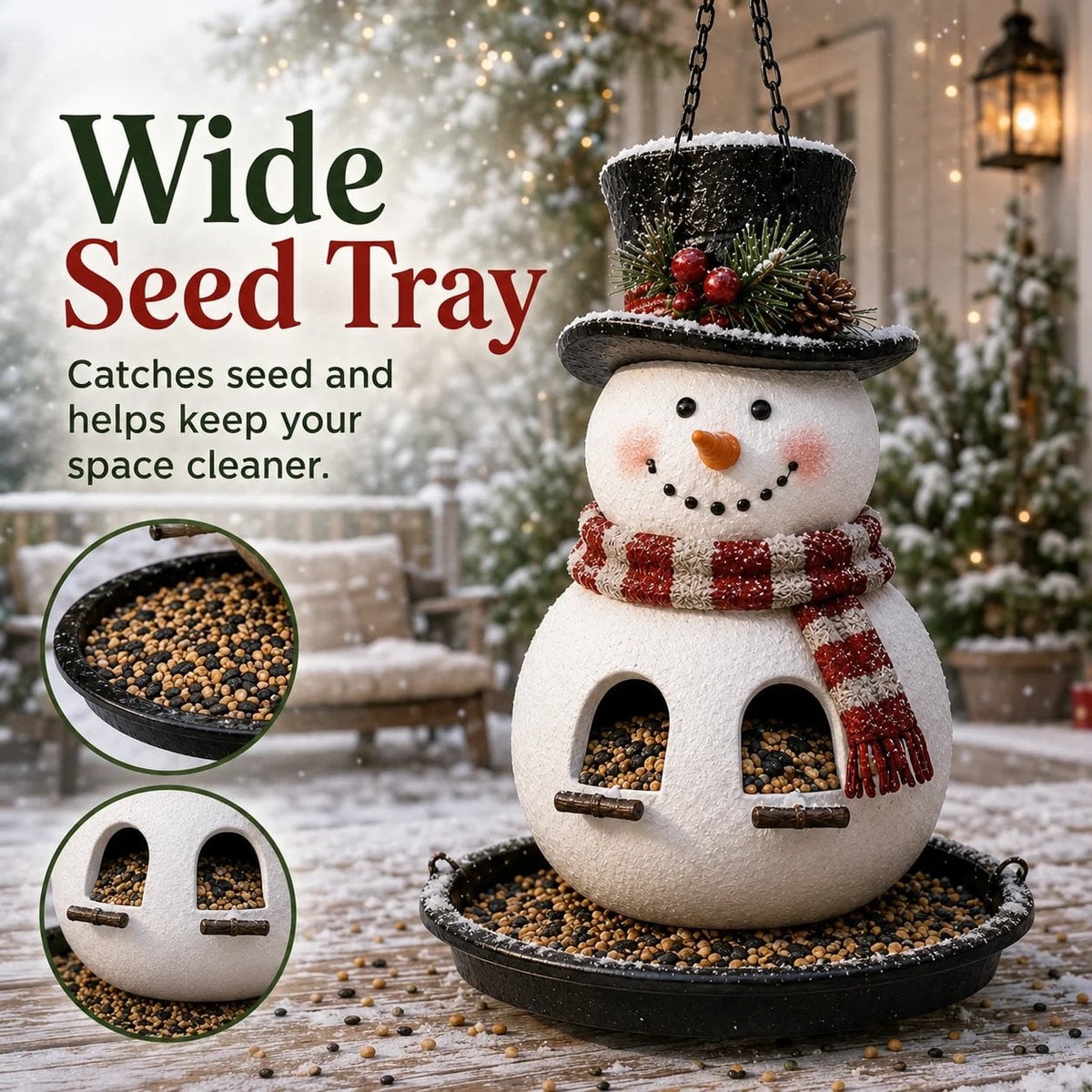 🎄 Christmas Bird Feeder CollectionTM – Festive Hanging Garden Feeders for Wild Birds
