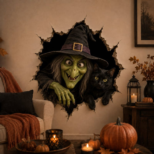 🔥Last Day 49% OFF-Halloween Break-In 3D Wall Decals