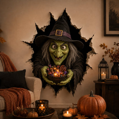 🔥Last Day 49% OFF-Halloween Break-In 3D Wall Decals