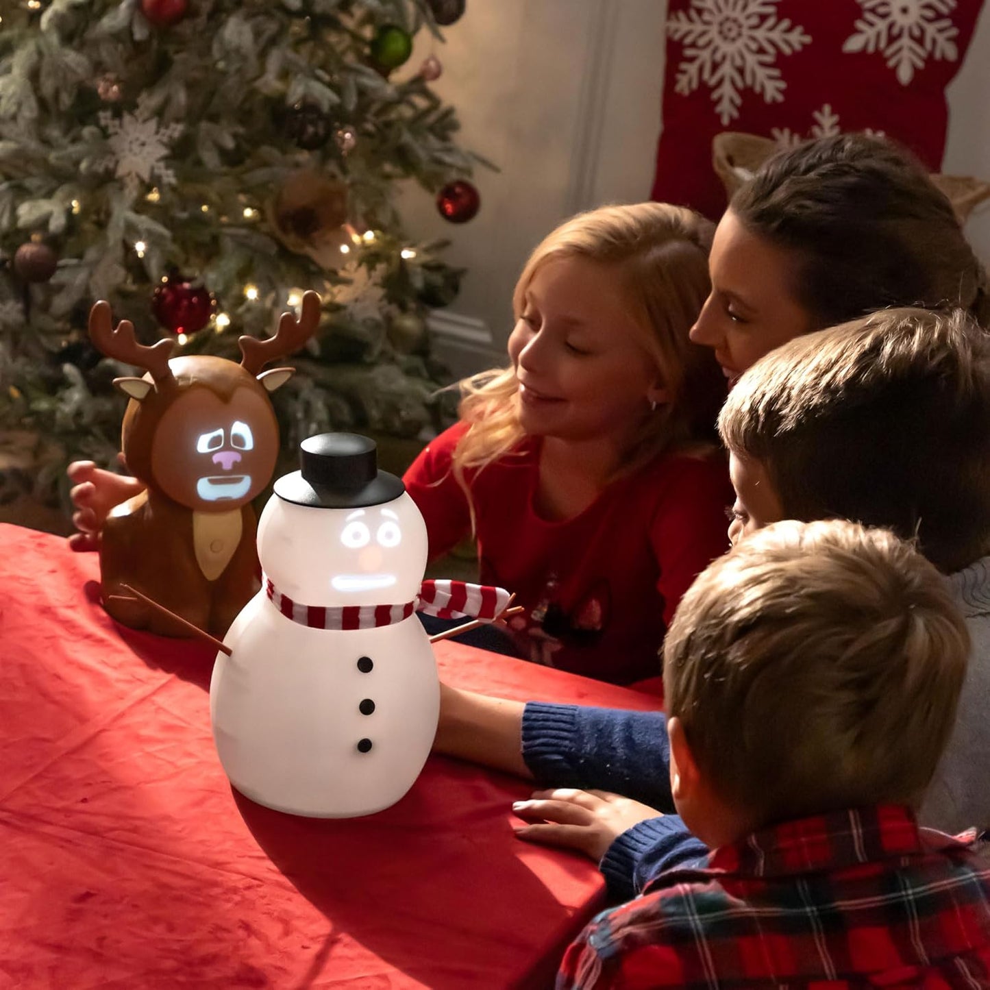 🎅Christmas Sale 49% Off ⛄️FrostByte (Mr. Chill) Talking Animated Blink Snowman with Built in Projector & Speaker Plug'n Play🎄 （FREE SHIPPING)）
