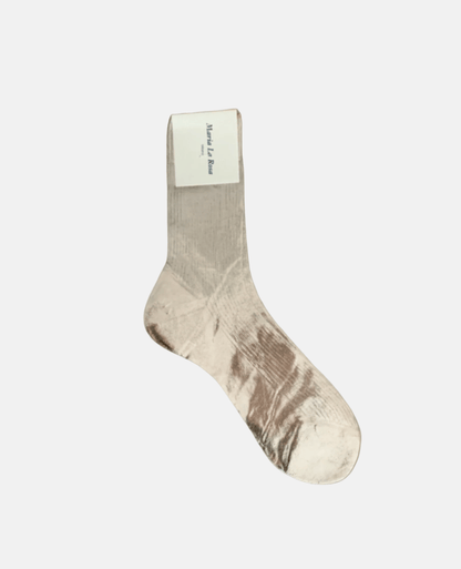 Metallic Silk Sock