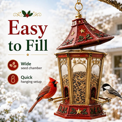 🎄 Christmas Bird Feeder CollectionTM – Festive Hanging Garden Feeders for Wild Birds