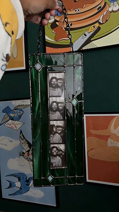 ✨Handmade Stained Glass Photobooth Frame