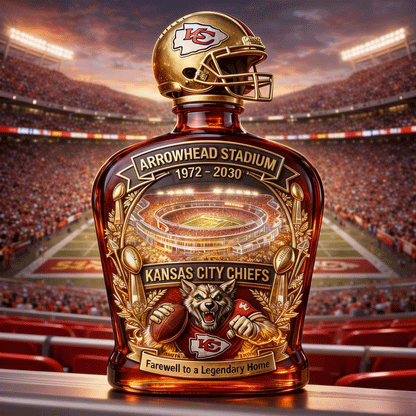 Chiefs ARROWHEAD STADIUM Farewell Commemorative Whisky Bottle