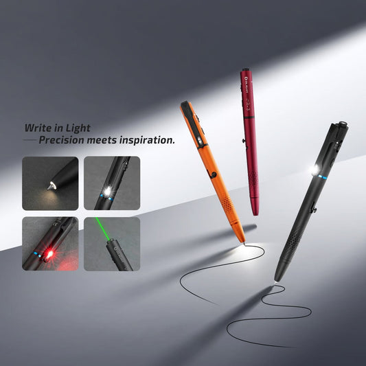 ✍️Multifunctional Pen Light with 120 Lumens & Green Laser