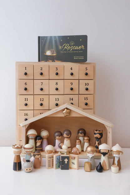 🙏Jesus's Fans Get 50% OFF- ✝️ The Rescuer – Nativity Advent Set（Free Shipping）