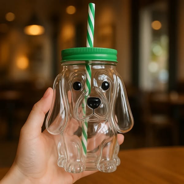 French Bulldog Glass Cup