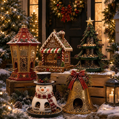 🎄 Christmas Bird Feeder CollectionTM – Festive Hanging Garden Feeders for Wild Birds