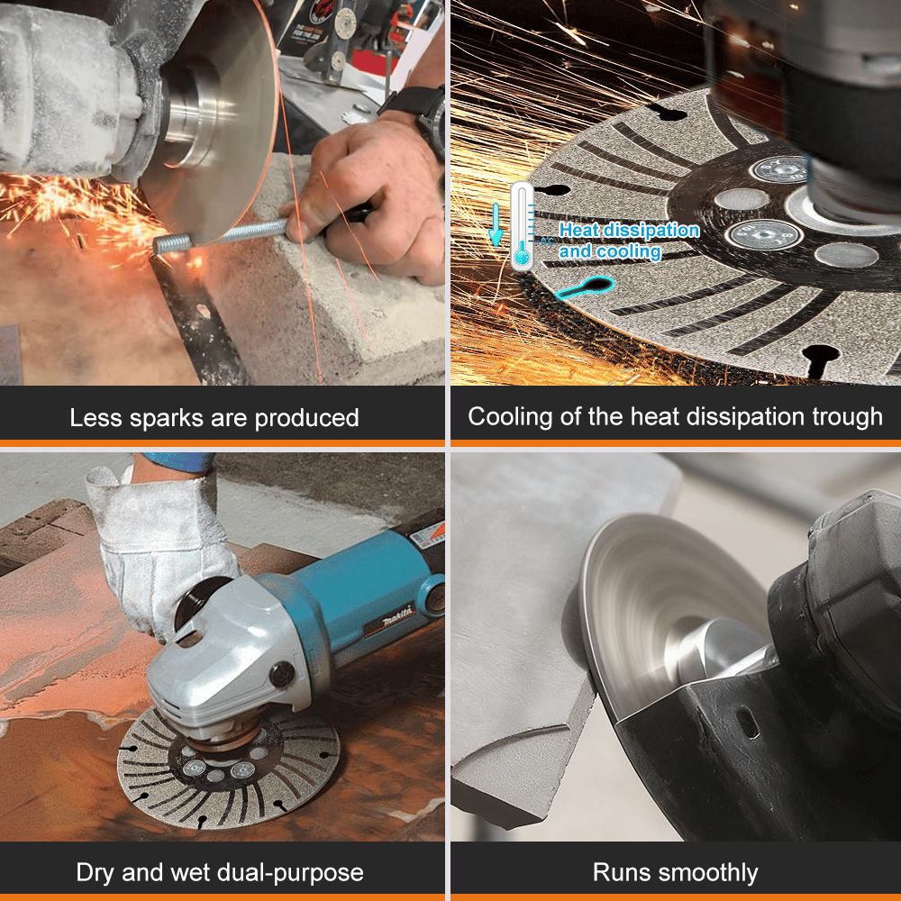 🔥Last Day 50% OFF-Angle Grinding Wheel - Electroplated Diamond - 4 1/2" /5"/6" PLUS+