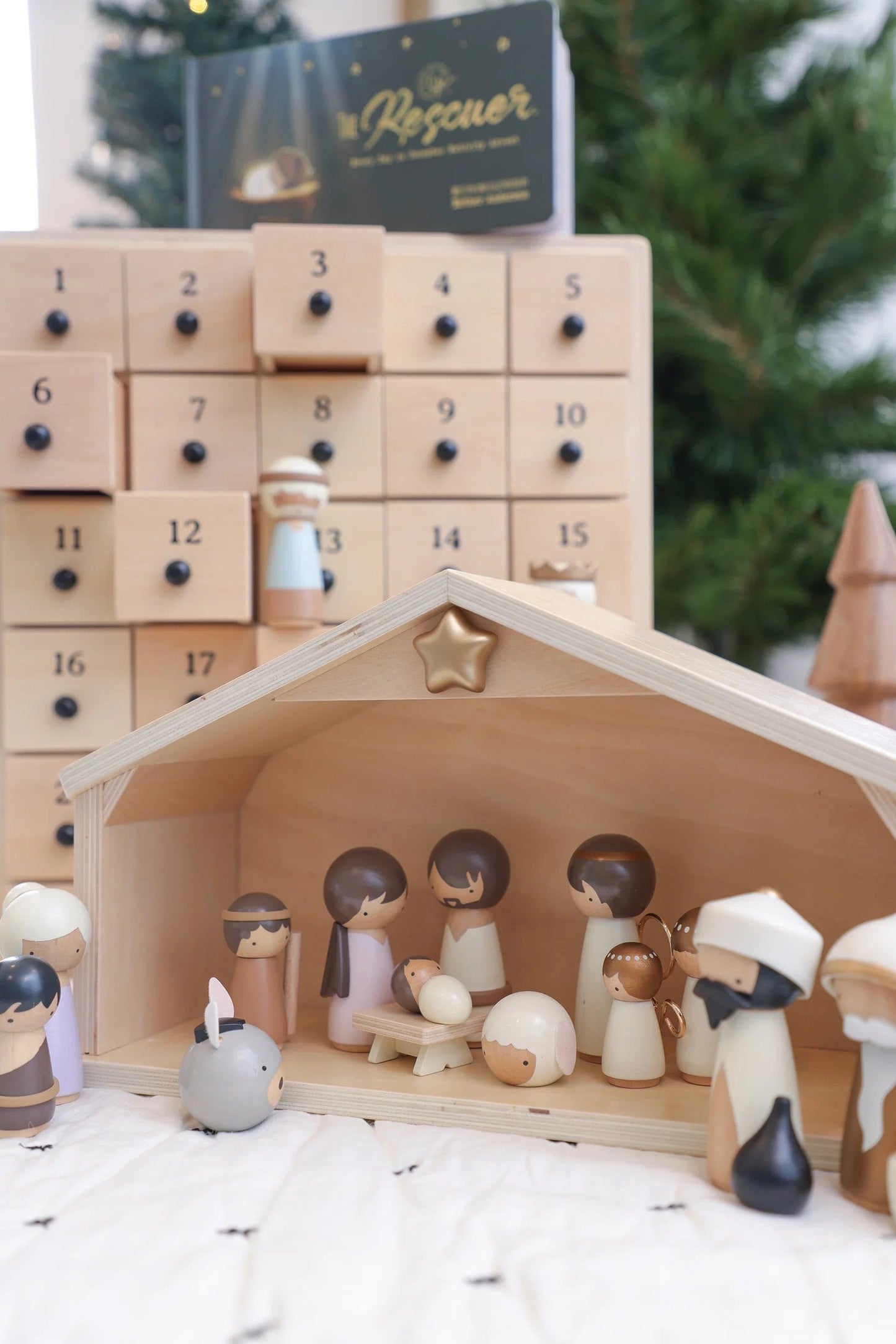 🙏Jesus's Fans Get 50% OFF- ✝️ The Rescuer – Nativity Advent Set（Free Shipping）