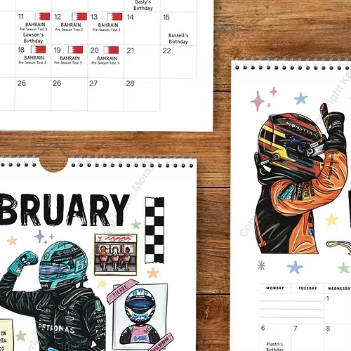 🔥LAST DAY 50% OFF - 🏎️📅F1 Scrapbook Race Calendar 2026 — The Ultimate Fan’s Race-Ready Wall Calendar