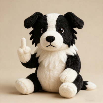 Funny Middle Finger Dog Plush Toy – The Perfect Gag Gift 🎁