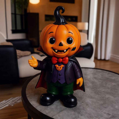 🎃🧛‍♂️ Pumpkin Vampire Kid Figurine