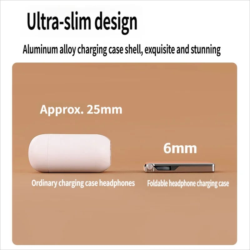 🔥Last Day 49% OFF -🎧Wireless Bluetooth Ultra-thin Foldable Earphones
