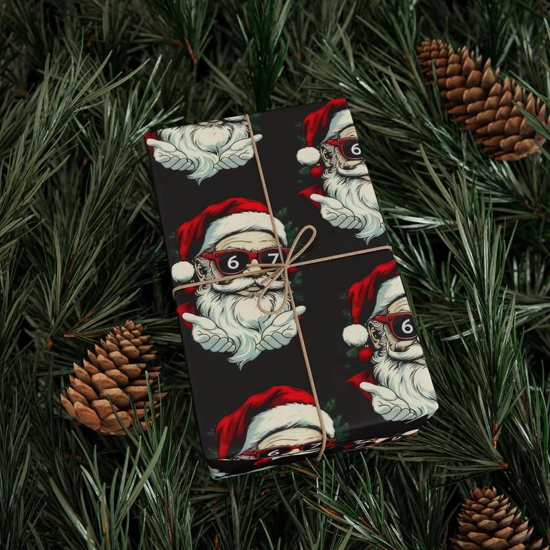 Teen Christmas 67 Meme Gift Wrap, Funny 6-7 Santa Christmas Wrapping Paper - For Fans, Loved Ones, Holidays & Special Occasions
