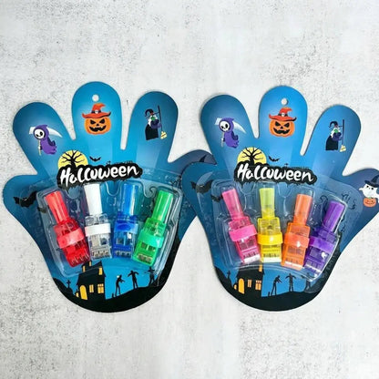 Halloween LED Projection Finger Lights – Party Favor Set