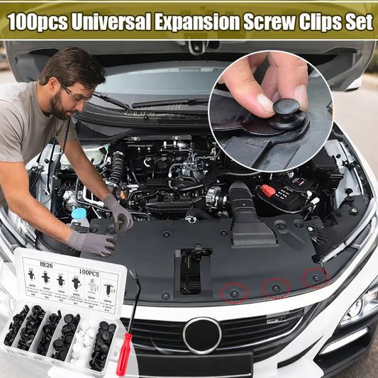 🔥 LAST DAY 49% OFF-100pcs Universal Expansion Screw Clips Set– Suitable For Car Mudguards, Door Panels, C05 C20 C32 B01 D02 A16 automotive parts.