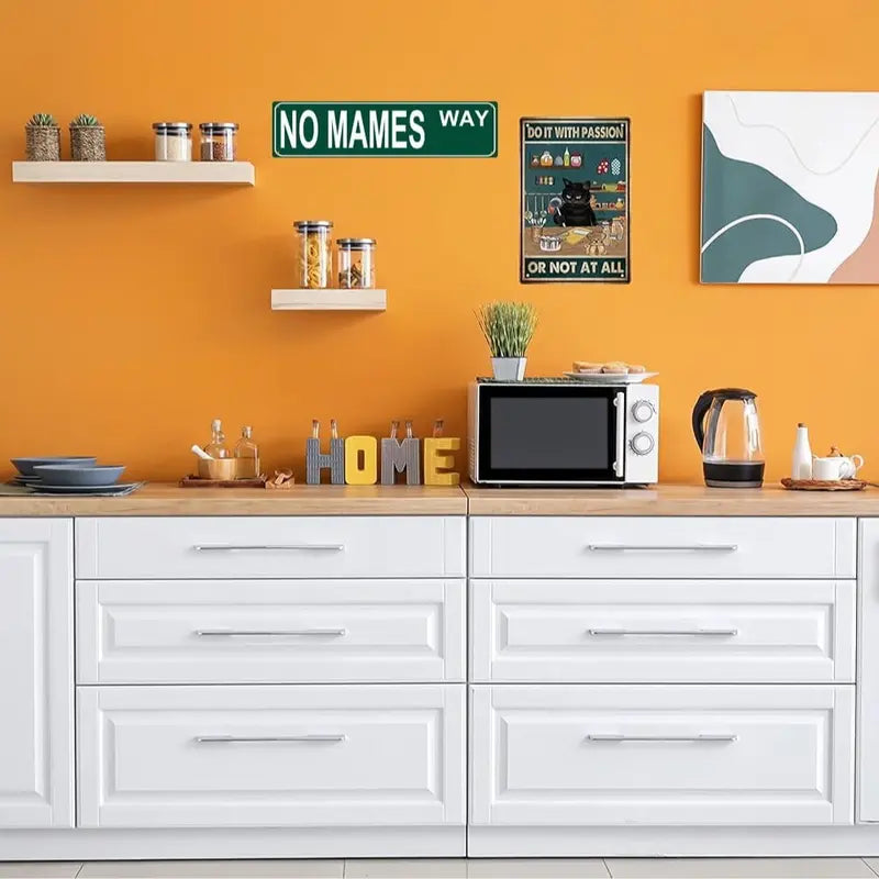 Funny Vintage Sign No Mames Way Aluminum Sign Street Sign modern Metal Sign for Home Bar Coffee Garden Indoor Ourdoor Room Decor wall Gift 4"*16"