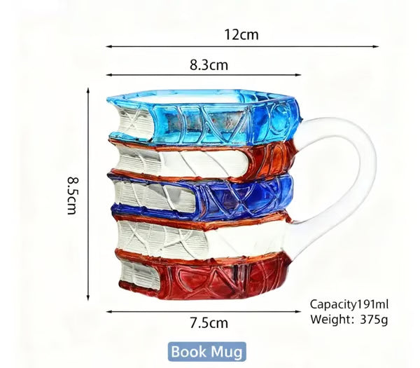 ⏰Christmas Limited Sale 49% OFF!!📚3D Painted Book Mug🍵