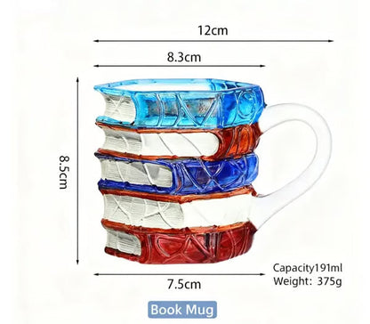⏰Christmas Limited Sale 49% OFF!!📚3D Painted Book Mug🍵