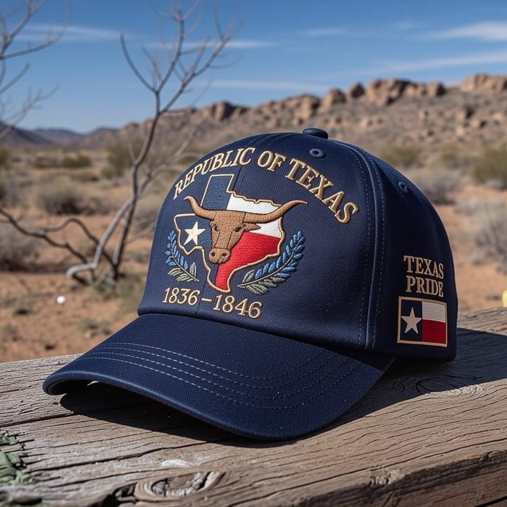Republic of Texas Commemorative Embroidered Hat – Show Your Texas Pride