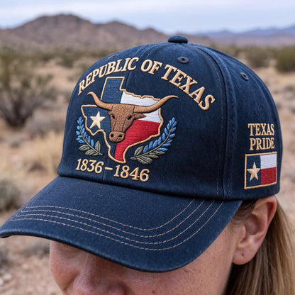 Republic of Texas Commemorative Embroidered Hat – Show Your Texas Pride