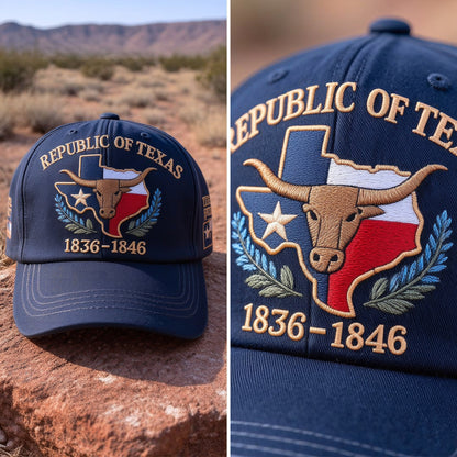Republic of Texas Commemorative Embroidered Hat – Show Your Texas Pride