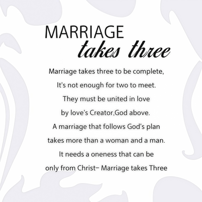 🌸Valentine's Day Hot Sale💖Marriage Takes Three – Entwined Heart & Cross Christian Wedding Sculpture