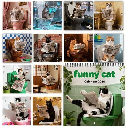😹2026 Funny Cat Calendar